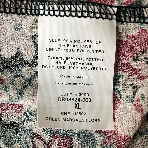 Lush Green Marsala women Floral dress - Picture 6 of 7